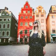Female solo traveler visiting Stockholm, Sweden