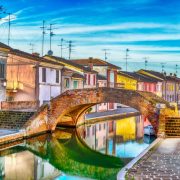 Canal in Commacchio, Italy